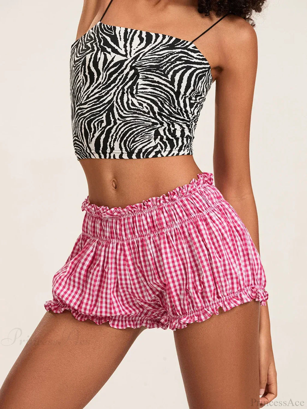 90s Plaid Lantern Bloomer Short image 5