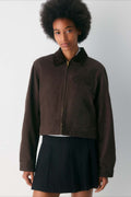 Cropped Utility Workwear Jacket image 1