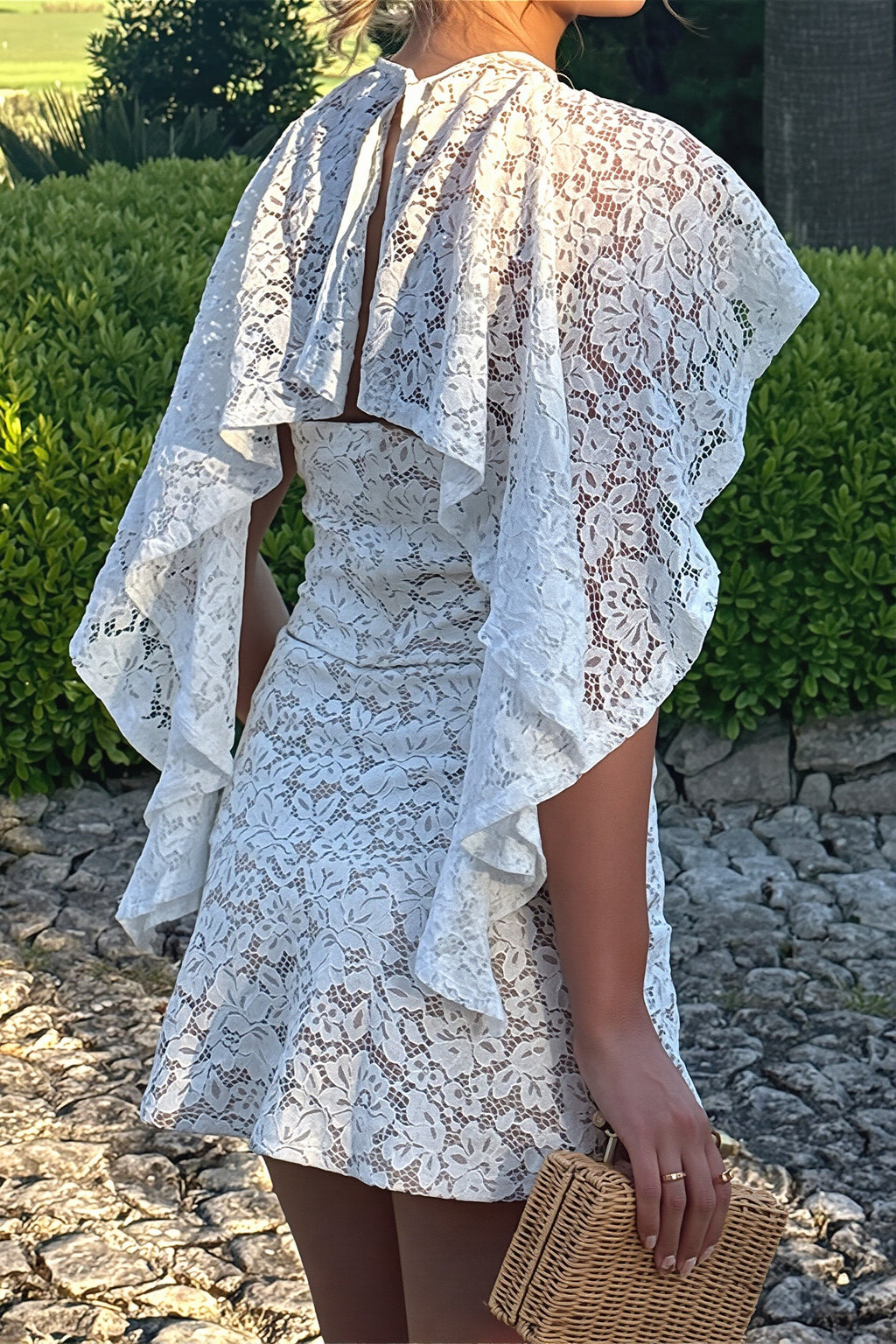 Elegant Lace Cover Up Wrap Skirt Set image 5