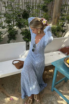 Hollow Out Crochet Maxi Dress image 7