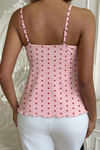 Sexy Basic Tie Waist Stretchy Cami Top image 4