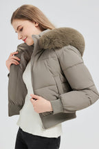 Short Waist Slim Puffer Coat image 1
