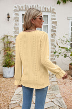 Lisette Eyelet Blouse detail view styled for Avrienne