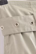 High Waist Belted Wide Leg Cargo Pant image 3