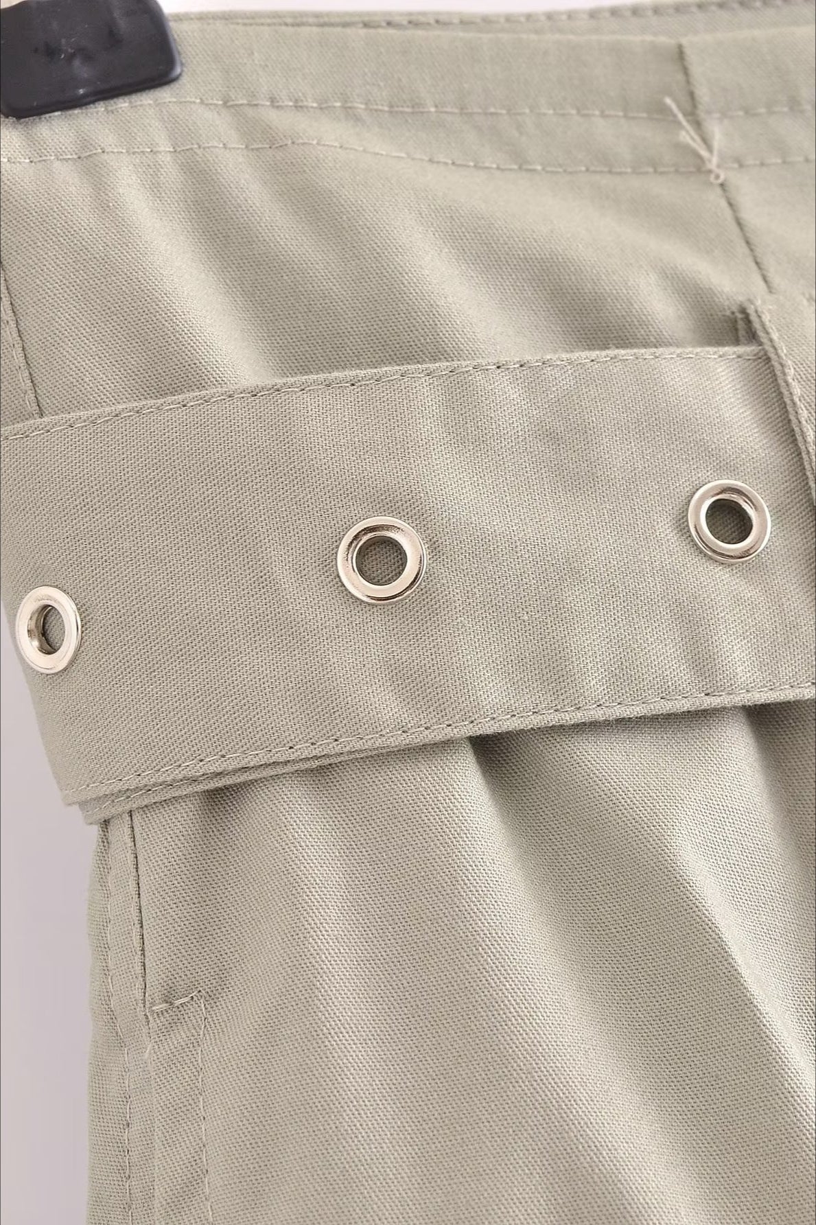 High Waist Belted Wide Leg Cargo Pant image 3