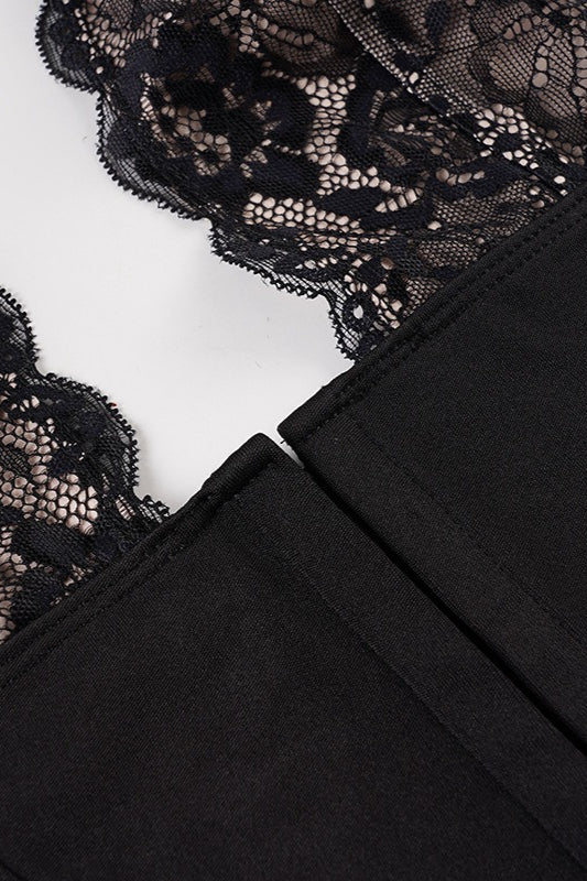 Lace Halter Slim Pant Two Piece Set image 5