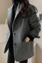 Wool Blend Solid Color Blazer image 7
