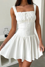 Allegra Button Cami Dress styled for Avrienne