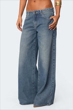Loose Fit Printed Wide Leg Jean image 2