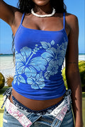 Floral Print Slim Casual Cami Top image 1