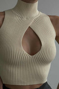 Ribbed Cutout Knit Top image 4