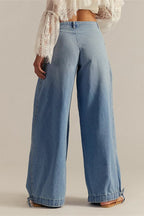 Loose Cuffed Ruched Tie Jeans image 3