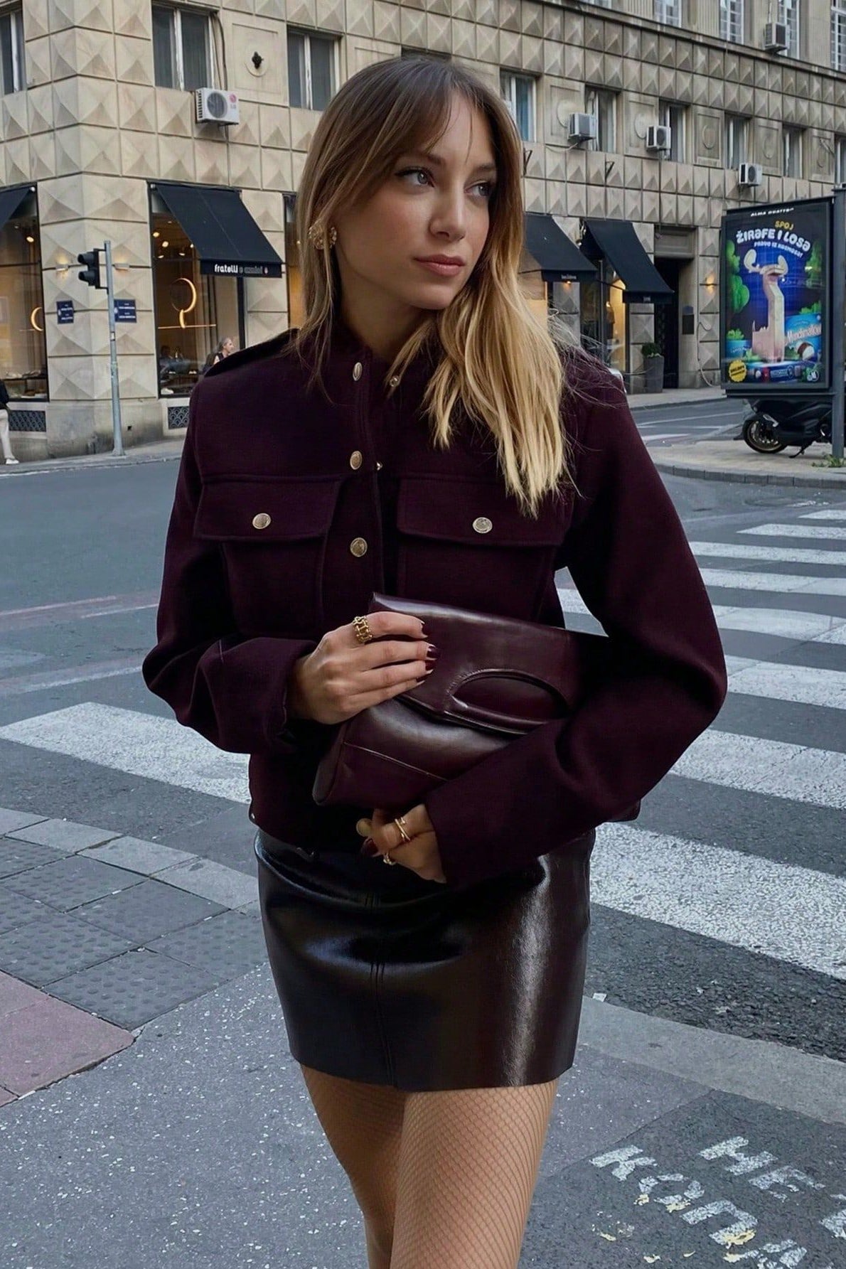 Cropped Retro Buttoned Jacket image 5