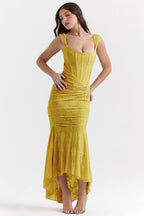 Stretch Mesh Jacquard Mermaid Formal Dress image 7