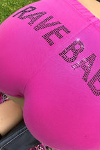 Sexy Y2K Rhinestone Letter Bodycon Sports Shorts image 3