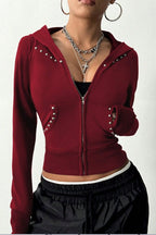 Minimalist Slim Fit Printed Hoodie image 6