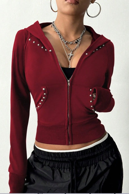Minimalist Slim Fit Printed Hoodie image 6