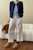 Contrast Panel Layering Cardigan image 20