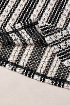 Striped Knit Elastic Flare Pants image 4