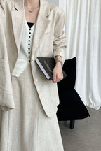 Linen Relaxed Fit Blazer image 11
