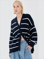 Striped Loose Knit Cardigan image 11