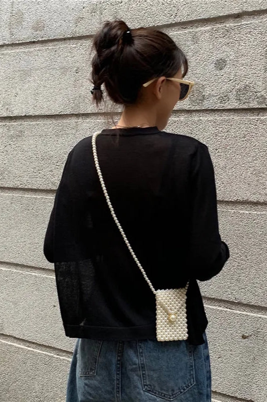 V-Neck Lightweight Knit Cardigan image 23