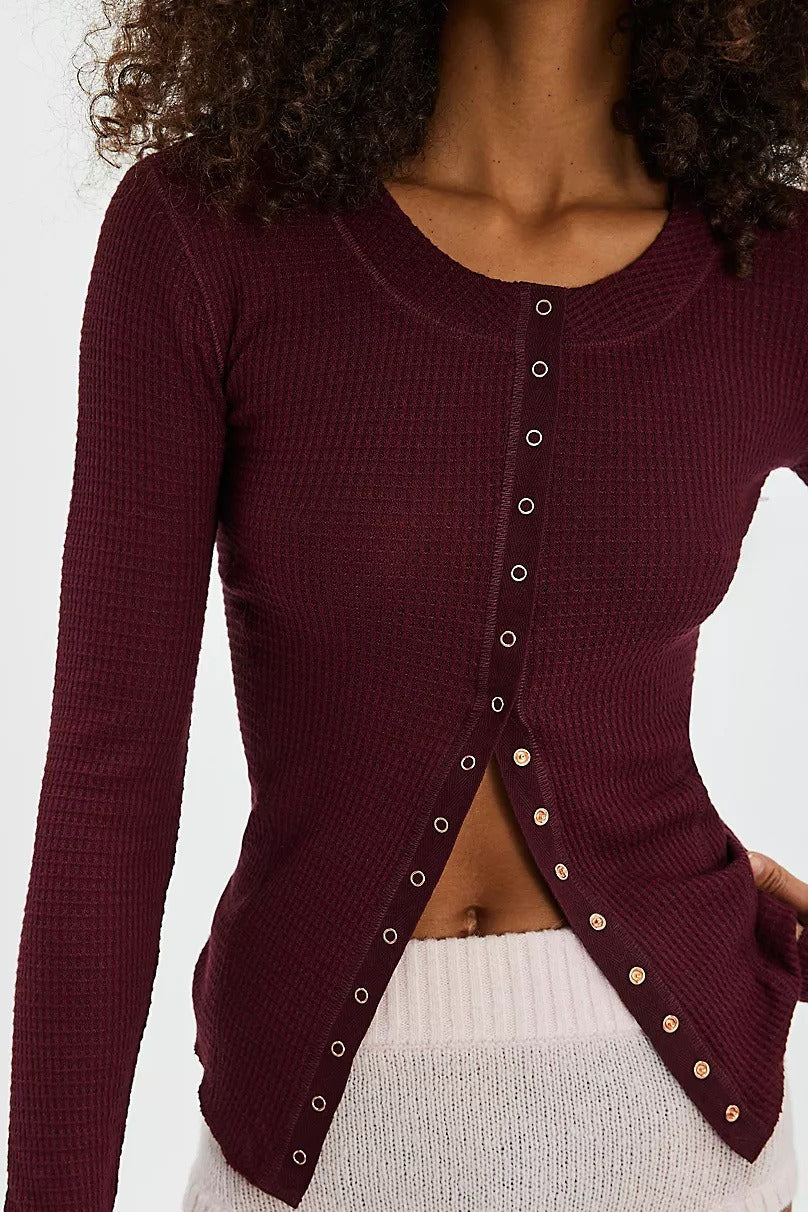 Waffle Knit Cardigan image 10