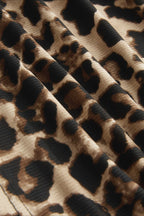 Leopard V Neck Slim Vacation Halter Top image 6