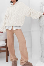 Vintage Chunky Knit Cable Sweater image 2