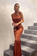 Chic Solid Slim Backless Sleeveless Maxi Dress image 1