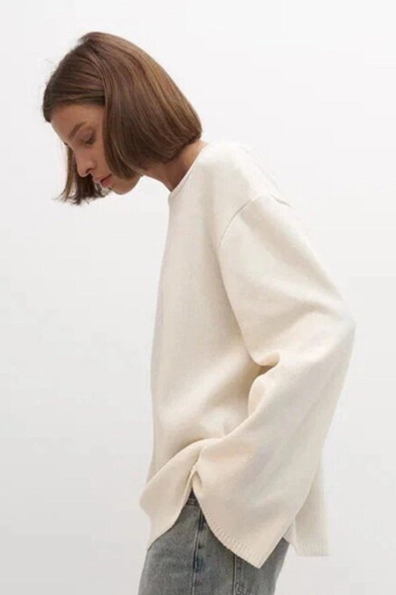 Backless Loose Fit Knit Blouse image 6