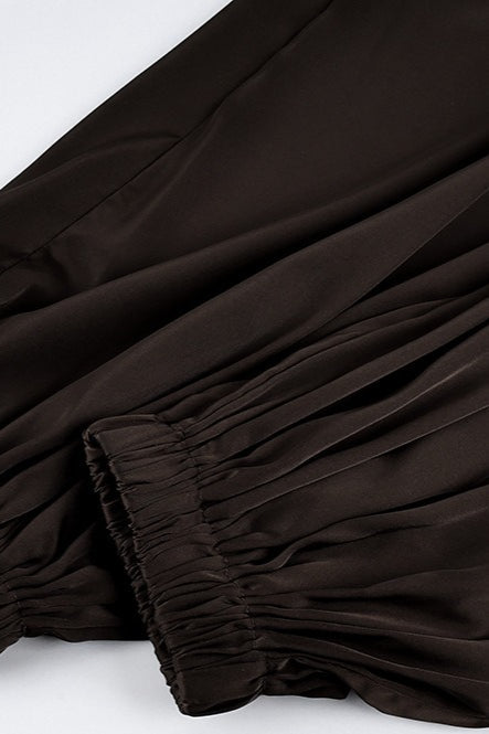 Satin Loose Harem Casual Pants image 6