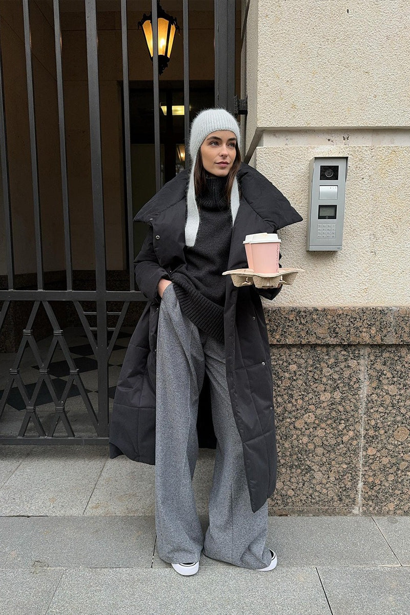 Long Stand Collar Puffer Jacket image 15