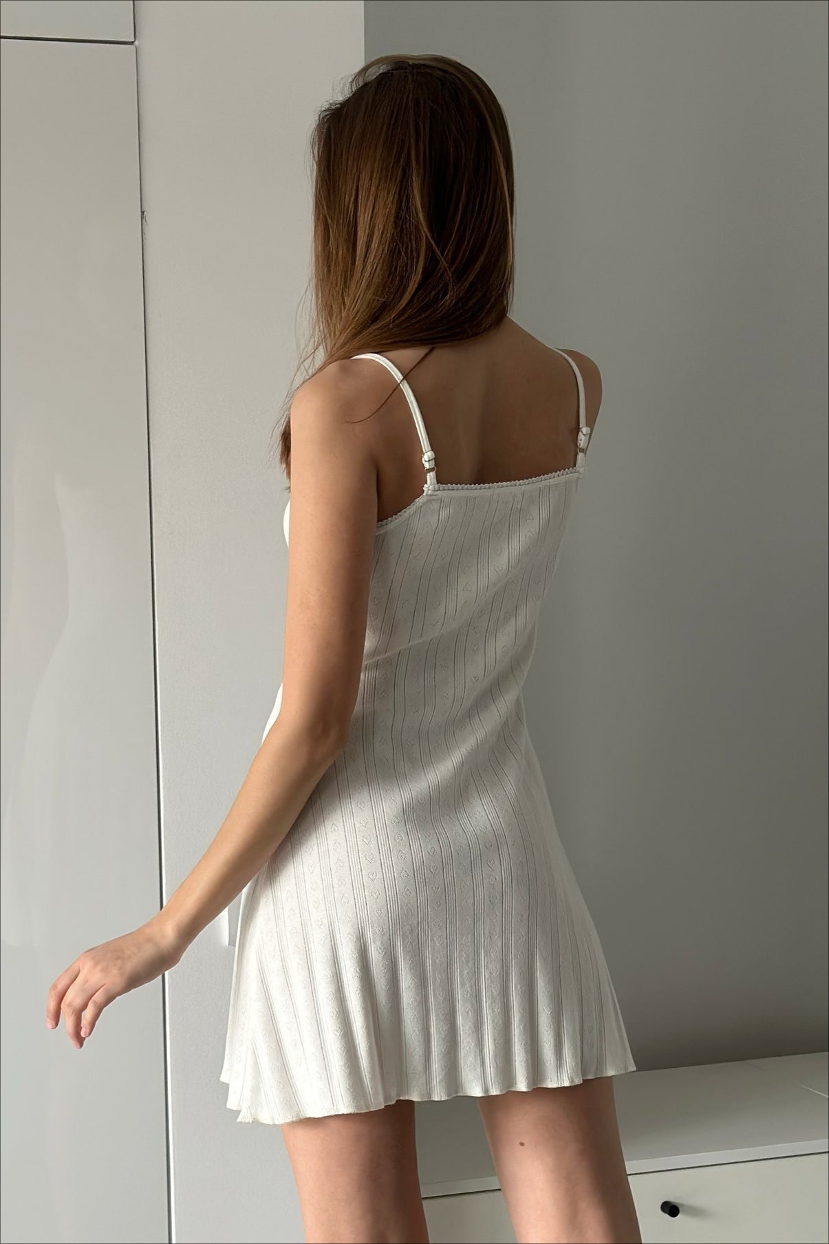 Casual Knit Jacquard Cami Mini Dress image 6