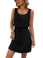 Rosalie Eyelet Dress detail view styled for Avrienne