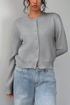 Lightweight Round Neck Button Cardigan image 13