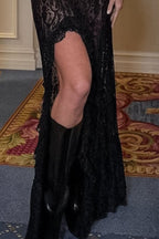 Lace Ruffled A-Line Skirt image 2