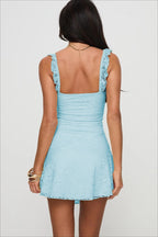 Lace Cami Slim Elegant Mini Dress image 8