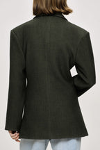 Vintage Double Lapel Loose Fit Blazer image 6