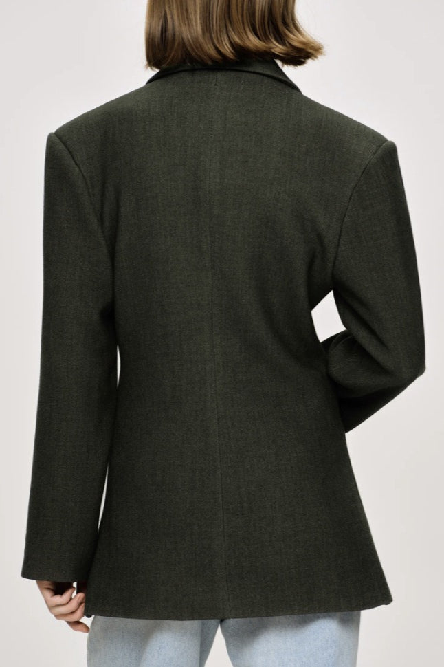 Vintage Double Lapel Loose Fit Blazer image 6