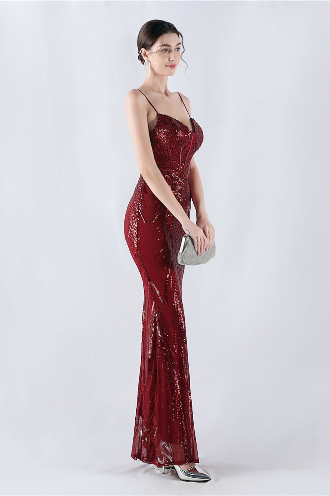 Boned Sequin Embroidered Formal Dress image 18