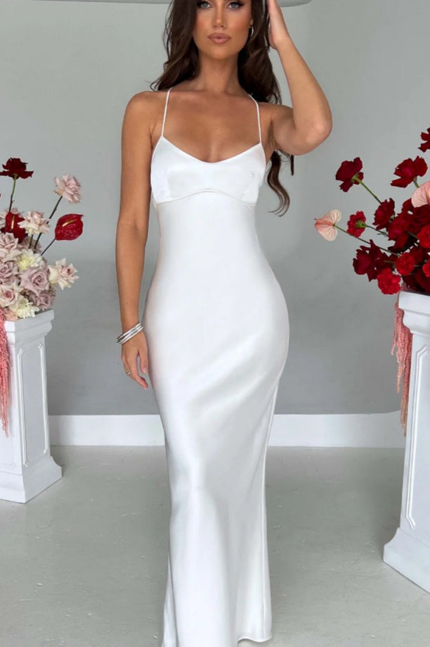 Back Tie Spaghetti Strap Formal Dress image 13