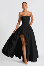 Strapless Ruched A Line Formal Dress image 5