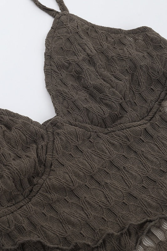 V Neck Lace Irregular Cami Top image 5
