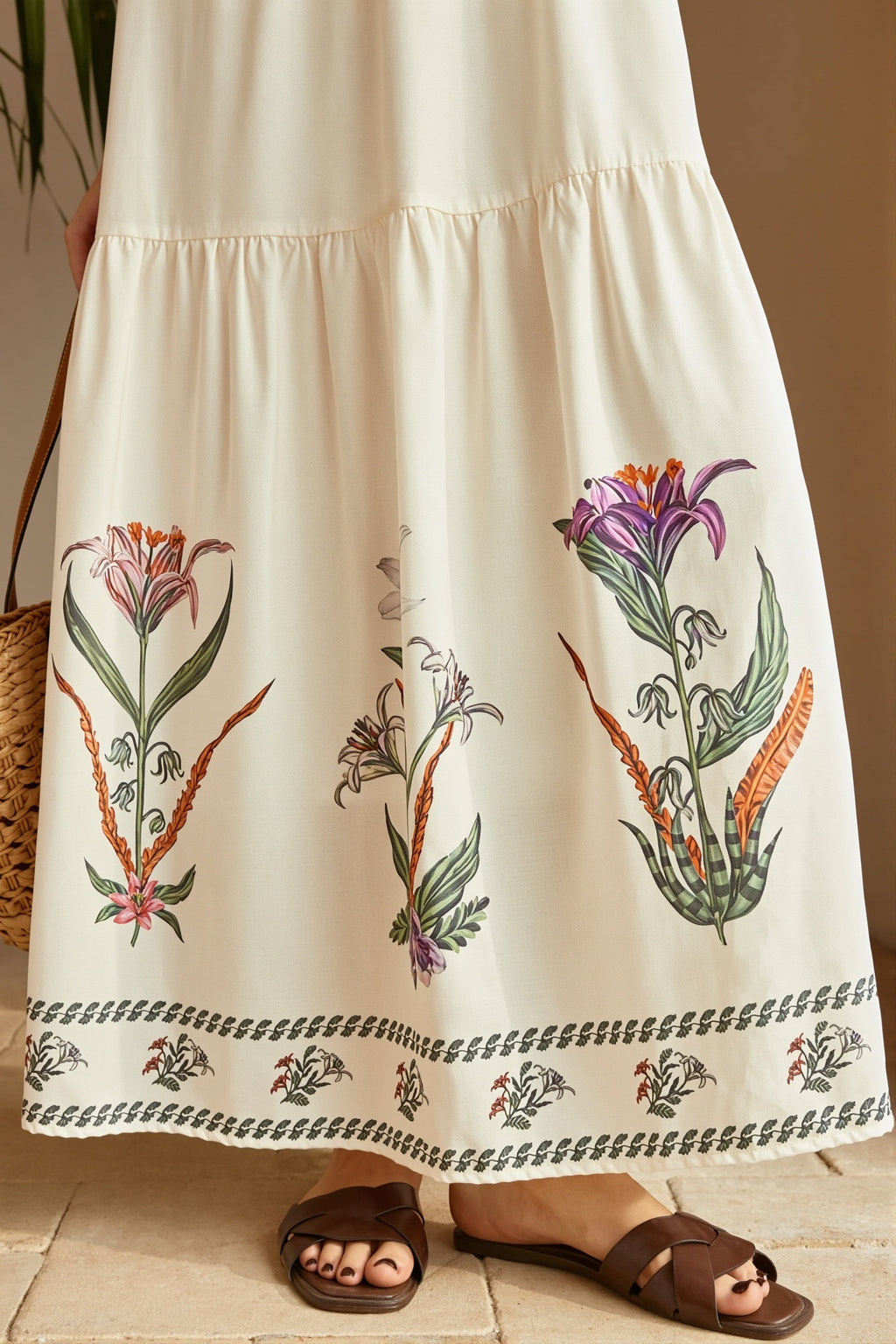 Swing Print Bandeau Cami Boho Dress image 5