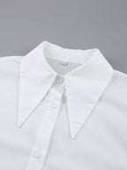 Bow Tie Long Sleeve White Blouse image 7