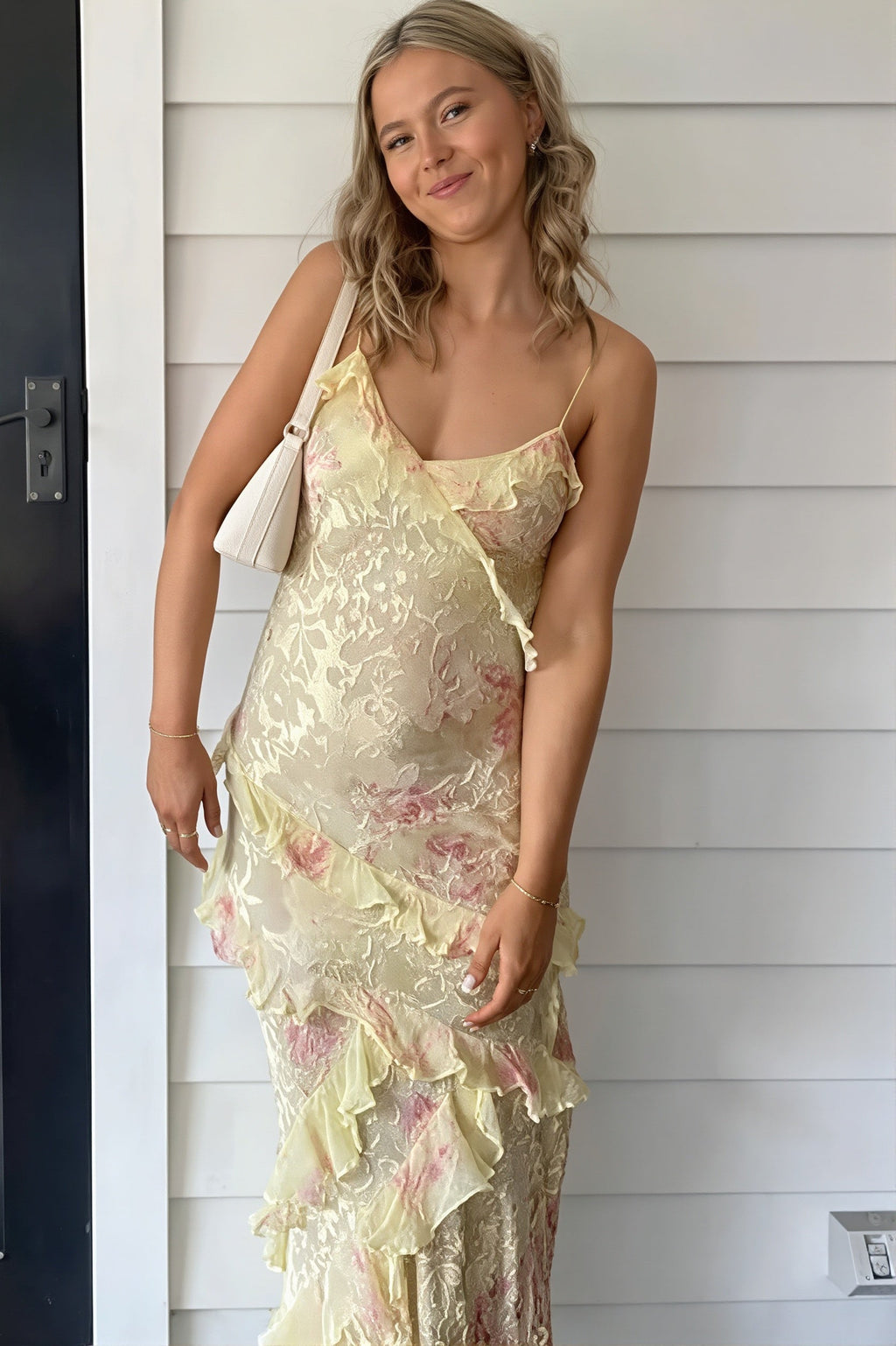 Jacquard Gradient Wave Maxi Dress image 1