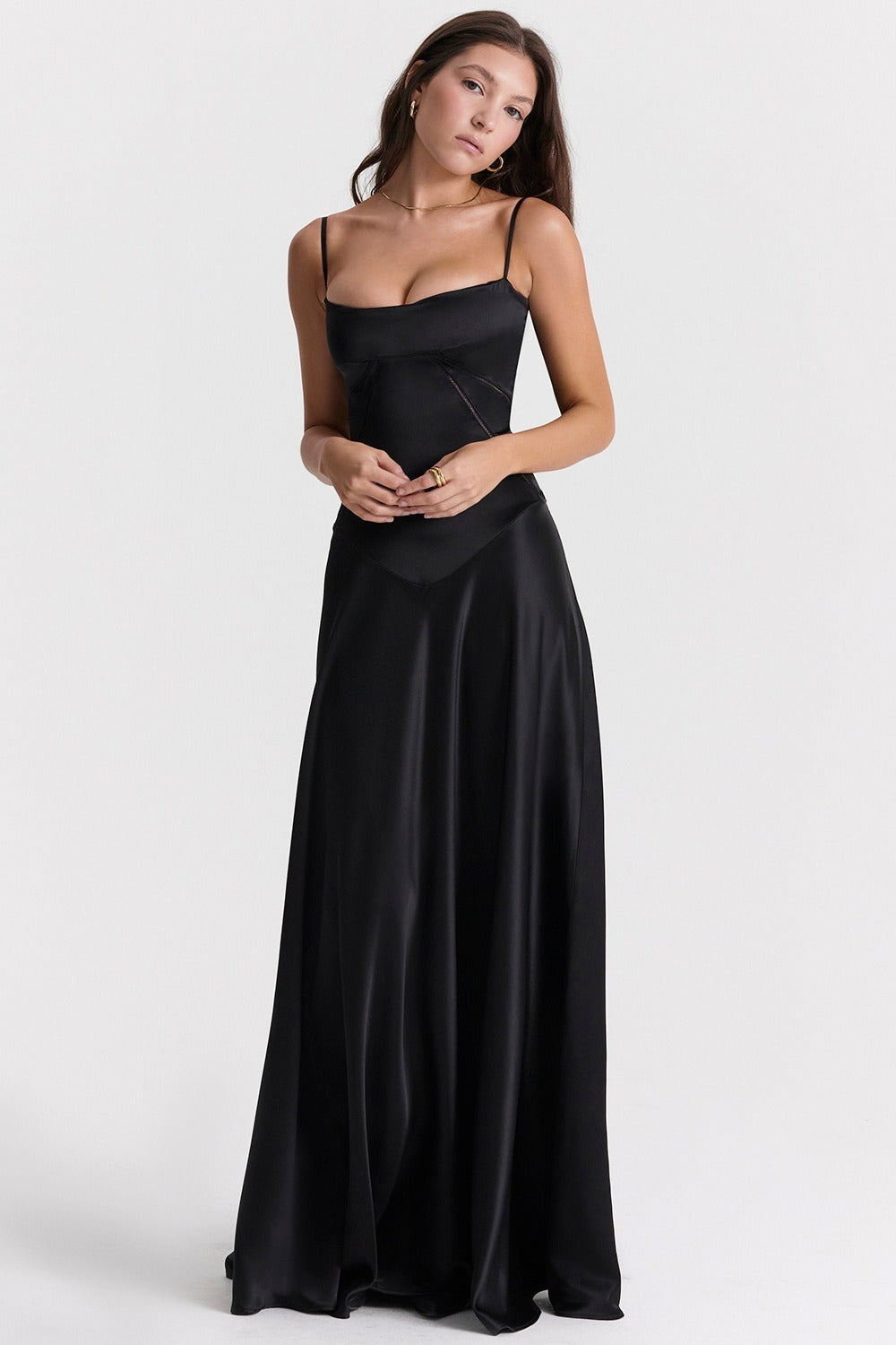 Elegant Cami Backless Maxi Party Dress image 2