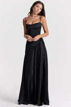 Elegant Cami Backless Maxi Party Dress image 2