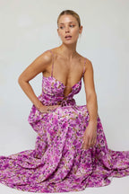 Floral Splice Swing Cami Maxi Dress image 8